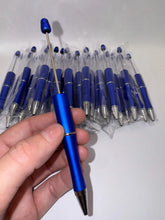 Load image into Gallery viewer, Beadable Plastic Pen, Pen Blank, DIY Pen -Blue
