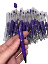 Load image into Gallery viewer, Beadable Plastic Pen, Pen Blank, DIY Pen -Purple

