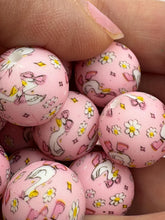 Load image into Gallery viewer, Silly Goose Print Silicone Beads - 15mm - 10 CT
