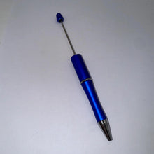 Load image into Gallery viewer, Beadable Plastic Pen, Pen Blank, DIY Pen -Blue
