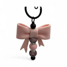 Load image into Gallery viewer, Pink Books and  Bow Keychain -Cute Purse Charm
