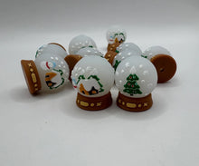 Load image into Gallery viewer, Snow Globe 3D Silicone Focal Bead
