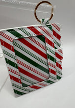 Load image into Gallery viewer, Christmas Striped  Keychain Wallet
