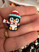 Load image into Gallery viewer, Penguin 3D Silicone Focal Bead
