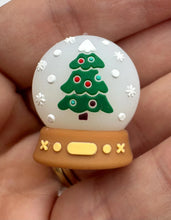 Load image into Gallery viewer, Snow Globe 3D Silicone Focal Bead
