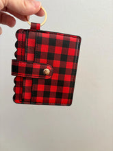 Load image into Gallery viewer, Red Plaid ID Wallet
