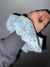 Load image into Gallery viewer, Blue Meadow Scrunchie | Handmade Oversized Hair Tie
