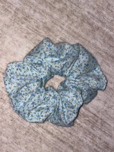 Load image into Gallery viewer, Blue Meadow Scrunchie | Handmade Oversized Hair Tie
