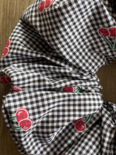 Load image into Gallery viewer, Cherry Gingham XL Scrunchie
