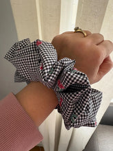Load image into Gallery viewer, Cherry Gingham XL Scrunchie
