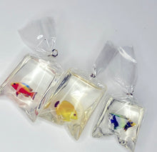 Load image into Gallery viewer, *Fish in Bag* resin charms 3 pieces
