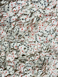 Tiny Playing Cards Polymer Clay Sprinkles 0.5 oz bag