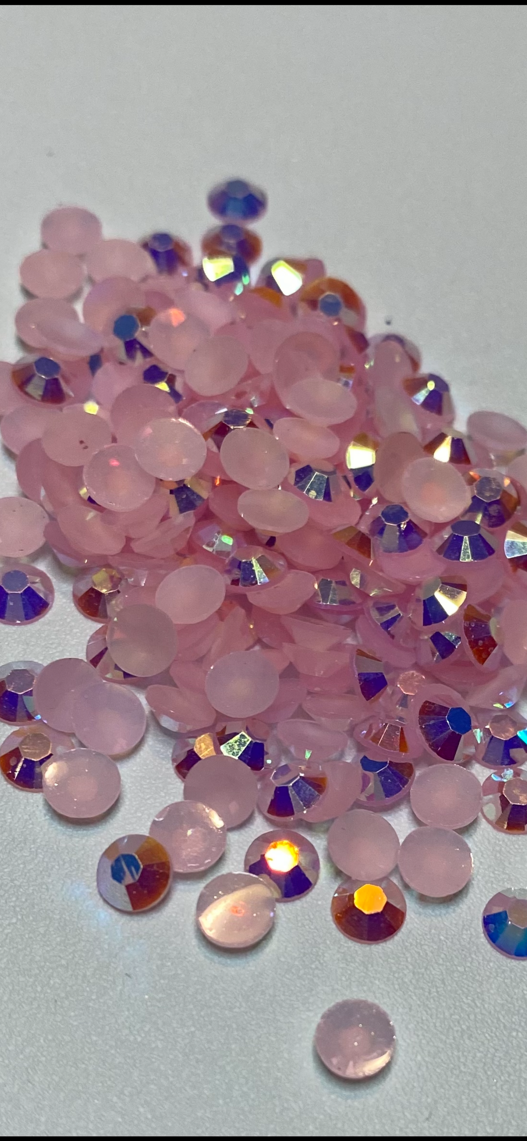 Light Pink Jelly  Rhinestones 1oz bag