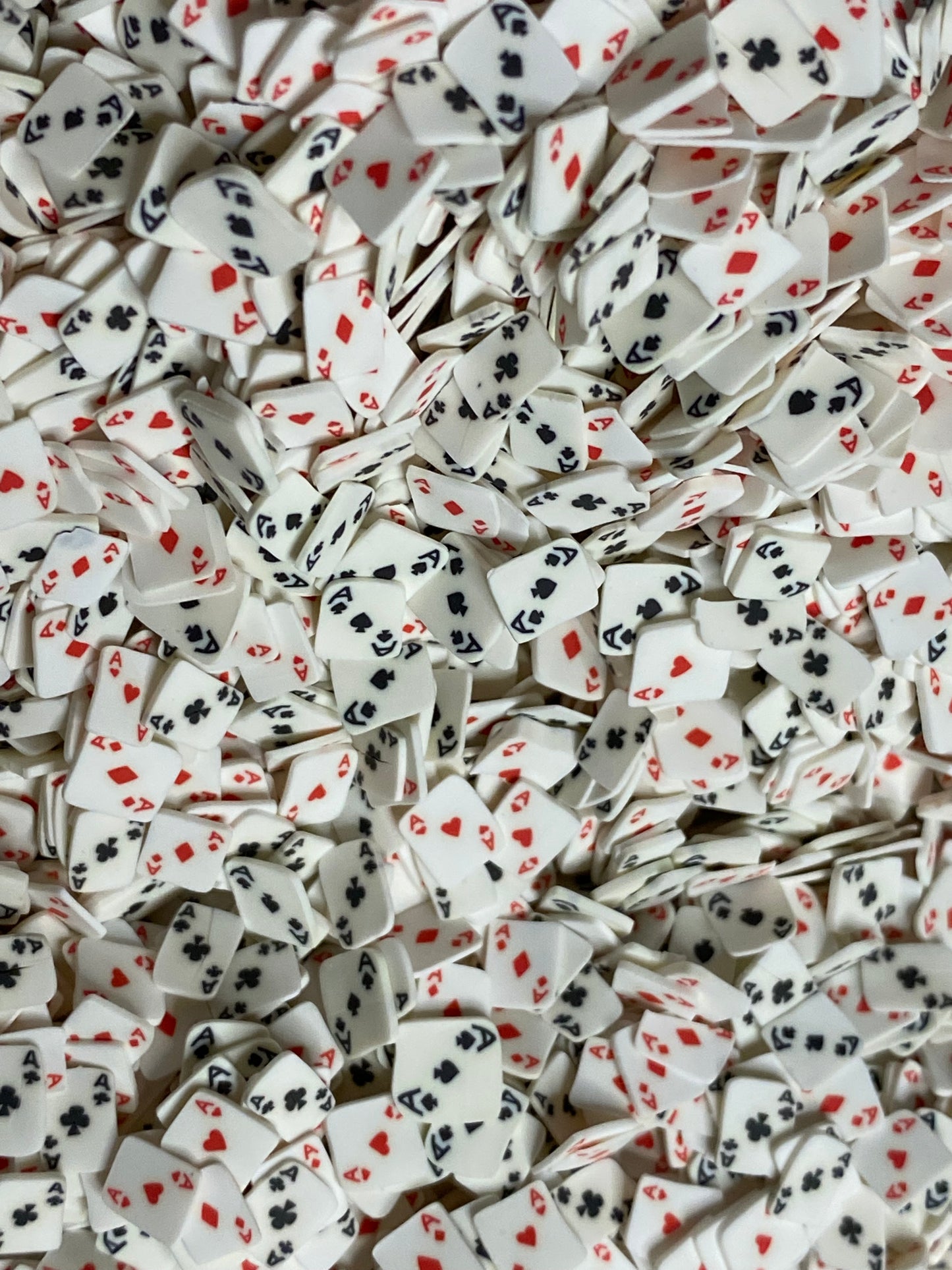 Tiny Playing Cards Polymer Clay Sprinkles 0.5 oz bag